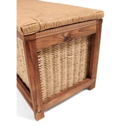 Badger Basket Storage Bench With Woven Top & Baskets -US Storage Furniture Sales Store 5512116 ALT5