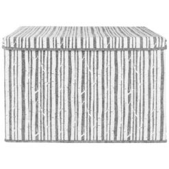 Sammy & Lou Birch Gray And White Felt Toy Box -US Storage Furniture Sales Store 5541725 ALT3