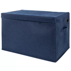 Sammy & Lou Navy Solid Color Felt Toy Box