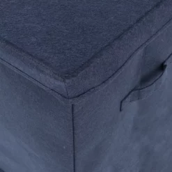 Sammy & Lou Navy Solid Color Felt Toy Box -US Storage Furniture Sales Store 5541727 ALT4