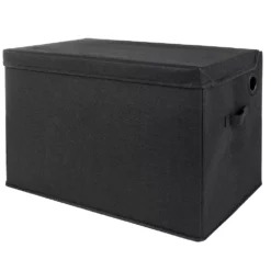 Sammy & Lou Black Solid Color Felt Toy Box