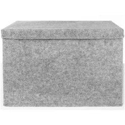 Sammy & Lou Light Gray Solid Color Felt Toy Box -US Storage Furniture Sales Store 5541731 ALT3