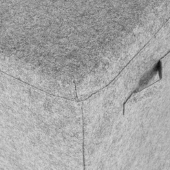 Sammy & Lou Light Gray Solid Color Felt Toy Box -US Storage Furniture Sales Store 5541731 ALT4