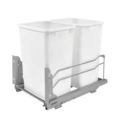 Rev-A-Shelf 53WC-1835SCDM-211 Double 35 Quart Pullout Soft Close Waste Container