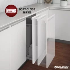 Rev-A-Shelf 53WC-1835SCDM-211 Double 35 Quart Pullout Soft Close Waste Container -US Storage Furniture Sales Store 5701272 ALT3