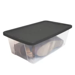 Homz Snaplock 6 Quart Clear Organizer Storage Container Bin With Lid (10 Pack) -US Storage Furniture Sales Store 5713130 ALT2