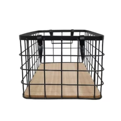 Sonoma Goods For Life® Wire & Wood Storage Bin -US Storage Furniture Sales Store 5758945 ALT4