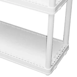 Gracious Living 3 Shelf Storage Unit Organizers For Home Or Garage, White (2 Pack) 7 Gracious Living 3 Shelf Storage Unit Organizers For Home Or Garage, White (2 Pack) -US Storage Furniture Sales Store 5864665 ALT3