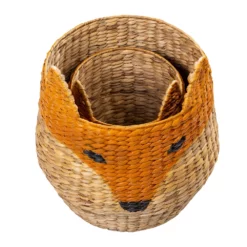 Honey-Can-Do 2-Piece Fox-Shaped Storage Basket Set -US Storage Furniture Sales Store 5924759 ALT3