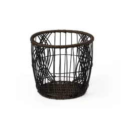 Saddle River Round Faux Wicker Open Weave Basket 3-piece Set -US Storage Furniture Sales Store 5925004 ALT5
