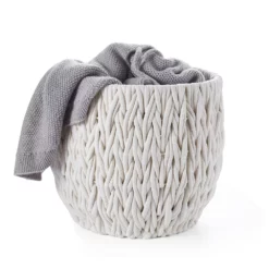 Saddle River V-Weave Cotton Rope Basket 2-piece Set -US Storage Furniture Sales Store 5925005 ALT3