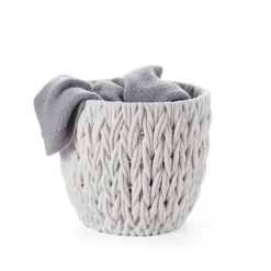 Saddle River V-Weave Cotton Rope Basket 2-piece Set -US Storage Furniture Sales Store 5925005 ALT5