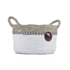 Saddle River Raffia & Seagrass Basket 3-piece Set -US Storage Furniture Sales Store 5925006 ALT5