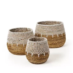Saddle River Honeycomb Banana Basket 3-piece Set