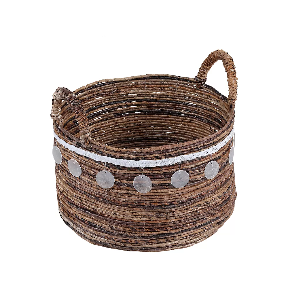 Saddle River Shell Accent Round Banana Basket 3-piece Set 3 Saddle River Shell Accent Round Banana Basket 3-piece Set - Image 3