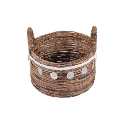 Saddle River Shell Accent Round Banana Basket 3-piece Set 9 Saddle River Shell Accent Round Banana Basket 3-piece Set -US Storage Furniture Sales Store 5925014 ALT4