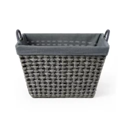 Saddle River Rectangular Cross & Open-Weave Basket 3-piece Set -US Storage Furniture Sales Store 5925023 ALT3