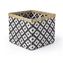 Saddle River Two-Tone Square Bamboo Bin 3-piece Set -US Storage Furniture Sales Store 5925028 ALT3