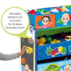 Delta Children CoCoMelon 6-Bin Organizer -US Storage Furniture Sales Store 5929248 ALT2
