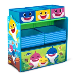 Delta Children Baby Shark 6-Bin Organizer