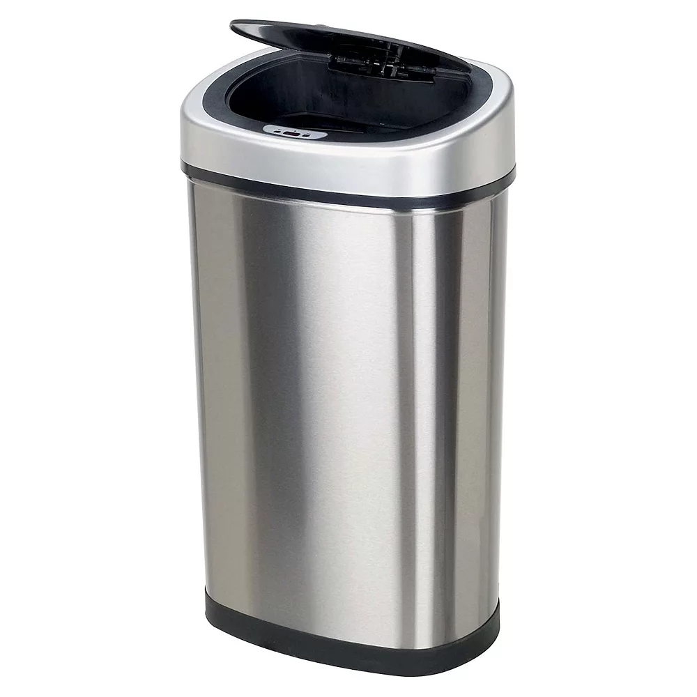 NINESTARS 13.2 Gallon Stainless Steel Hands Free Motion Sensor Garbage Trash Can 3 NINESTARS 13.2 Gallon Stainless Steel Hands Free Motion Sensor Garbage Trash Can - Image 3