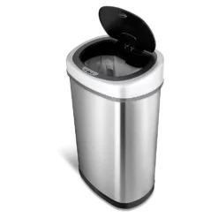 NINESTARS 13.2 Gallon Stainless Steel Hands Free Motion Sensor Garbage Trash Can 7 NINESTARS 13.2 Gallon Stainless Steel Hands Free Motion Sensor Garbage Trash Can -US Storage Furniture Sales Store 5949032 ALT3