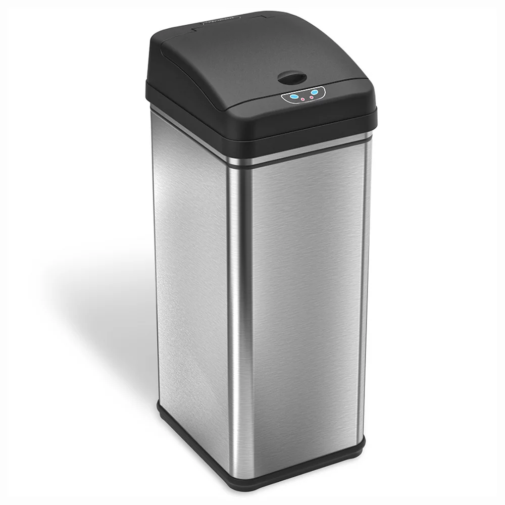 ITouchless Deodorizer 13-gallon Stainless Steel Touchless Trash Can With Carbon Filter Technology 1 ITouchless Deodorizer 13-gallon Stainless Steel Touchless Trash Can With Carbon Filter Technology