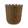 Sonoma Goods For Life® Tall Scalloped Woven Basket Table Decor