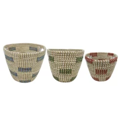 Sonoma Goods For Life® Natural Woven Baskets 3-piece Set