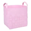 Sammy & Lou Pink Woven Felt Storage Basket