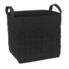 Sammy & Lou Black Woven Felt Storage Basket