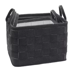 Elements Nesting Woven Basket Table Decor 3-piece Set