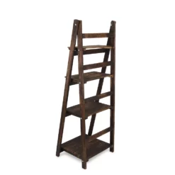 Cheungs Home Decorative 4 Tier Wood Shelf Stand, Brown 7 Cheungs Home Decorative 4 Tier Wood Shelf Stand, Brown -US Storage Furniture Sales Store 6144549 ALT3