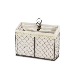 Cheungs Home Decorative Lined Wire Organizer, Set Of 3 -US Storage Furniture Sales Store 6144768 ALT2