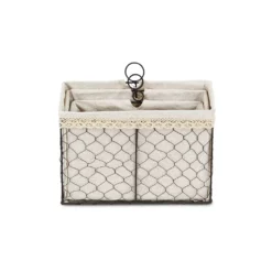 Cheungs Home Decorative Lined Wire Organizer, Set Of 3 -US Storage Furniture Sales Store 6144768 ALT3