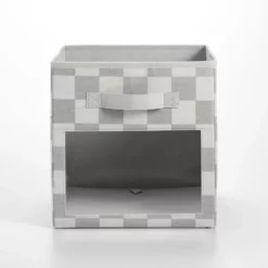 MDesign Fabric Nursery Storage Cube With Front Window, 4 Pack -US Storage Furniture Sales Store 6167601 ALT2