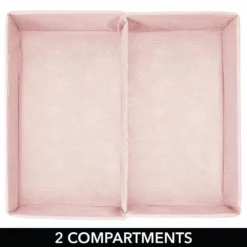 MDesign Fabric Dresser Drawer/Closet Storage, 2 Section Tray - 3 Pack -US Storage Furniture Sales Store 6168498 ALT3