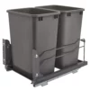 Rev-A-Shelf 53WC-1835SCDM-213 Double 35 Quart Pullout Soft Close Waste Container