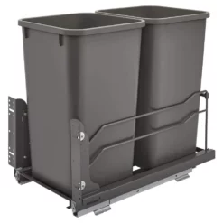 Rev-A-Shelf 53WC-1527SCDM-213 Double 27 Quart Pullout Soft Close Waste Container