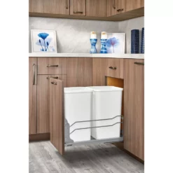Rev-A-Shelf 53WC-1527SCDM-212 Double 27 Quart Pullout Soft Close Waste Container 6 Rev-A-Shelf 53WC-1527SCDM-212 Double 27 Quart Pullout Soft Close Waste Container -US Storage Furniture Sales Store 6175076 ALT2