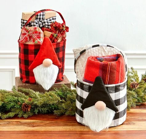 Gnome Plaid Storage Baskets 1 Gnome Plaid Storage Baskets