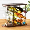 Wine Bottle And Glass Storage Holder