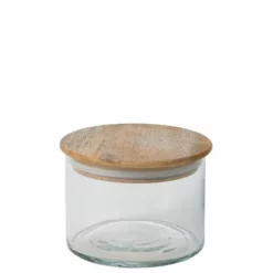 Set Of 3 Canisters With Wood Lids -US Storage Furniture Sales Store images 216